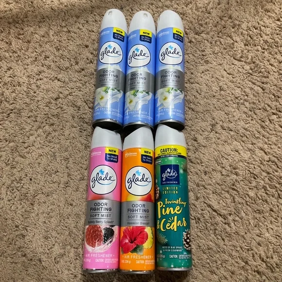 6-Glade Aerosol Room Sprays Air Freshener's - Picture 5 of 5